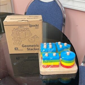 4 sets Geometric Stacker - Colorful Educational Toy